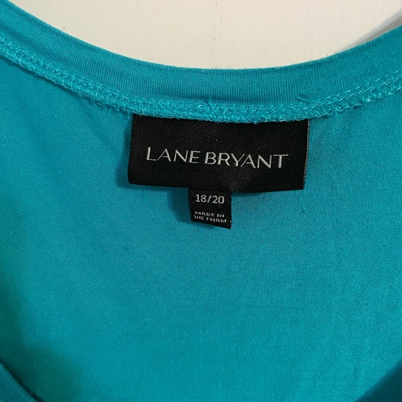18/20 Lane Bryant turquoise sleeveless shirt - Picture 8 of 8